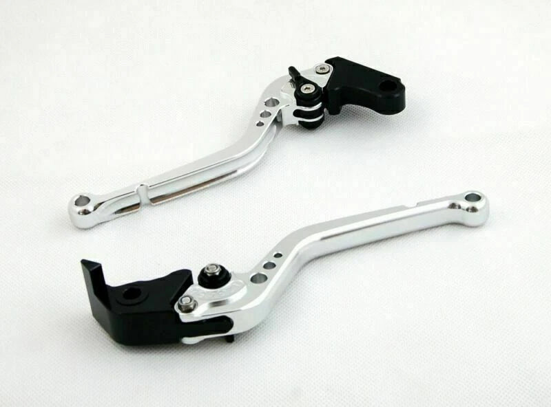 Long Brake Clutch Levers for Honda CBR500R (2013–2014) Silver T9