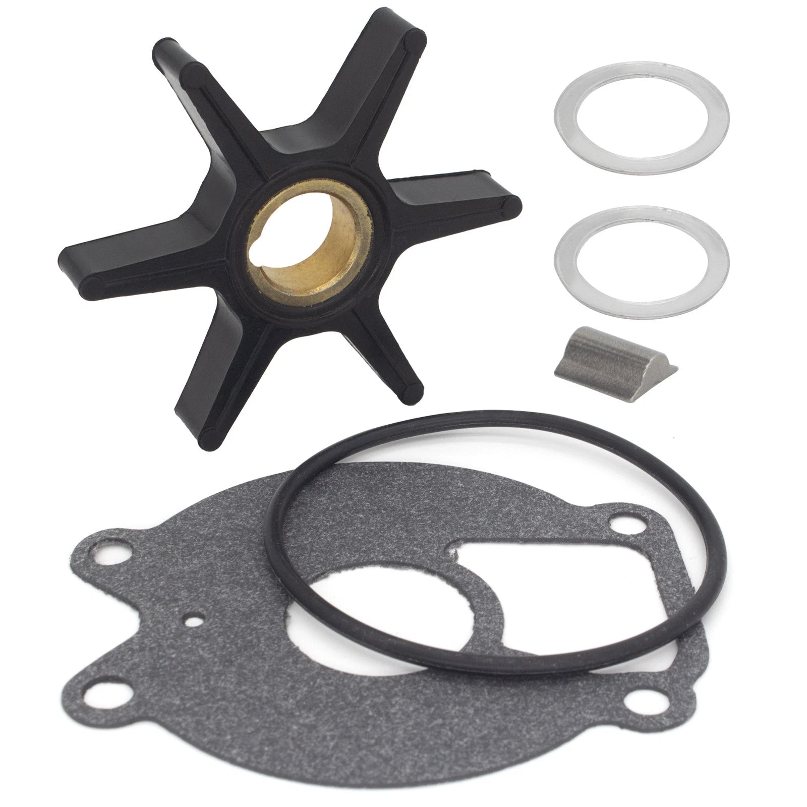 Water Pump Impeller Service Kit for Mercury Marine 9.9 15 18 20 25 HP (46-85098A2)