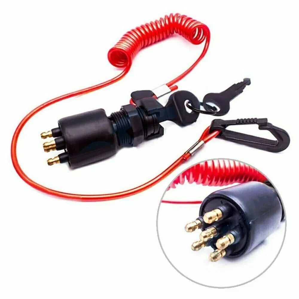 Ignition Switch Key for OMC BRP Johnson Evinrude 5005801 (1996–Present)