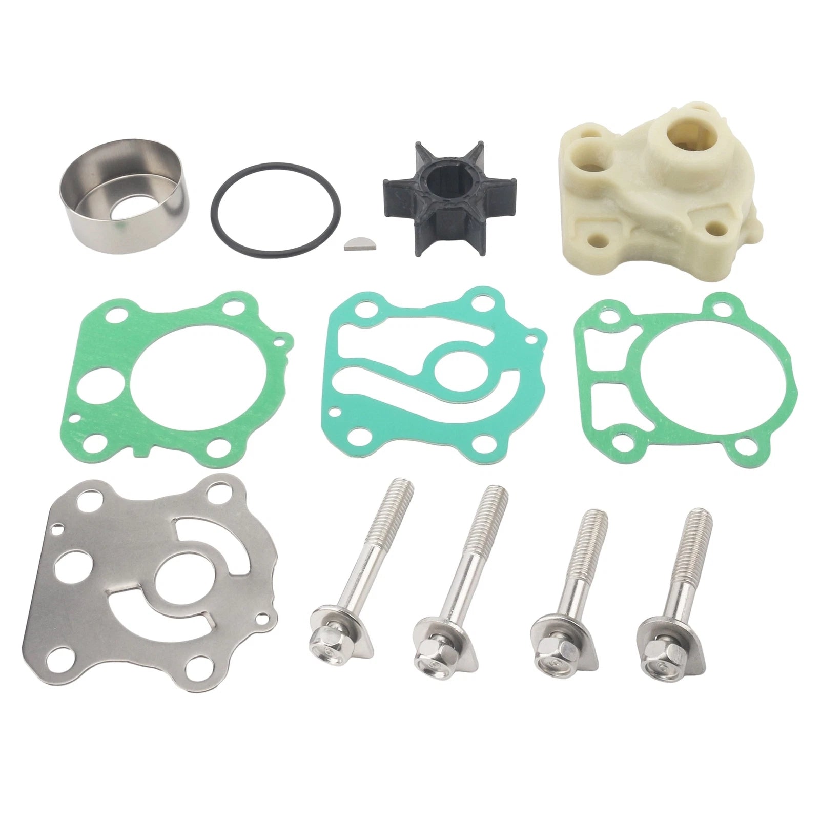 Water Pump Impeller Repair Kit for Yamaha Outboard (6H3-W0078-02, 6H3-W0078-A0)