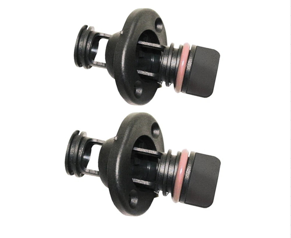 Set of 4 Retained Screw Type Nylon Drain Plugs for Boats (Fits 1 Inch Holes)