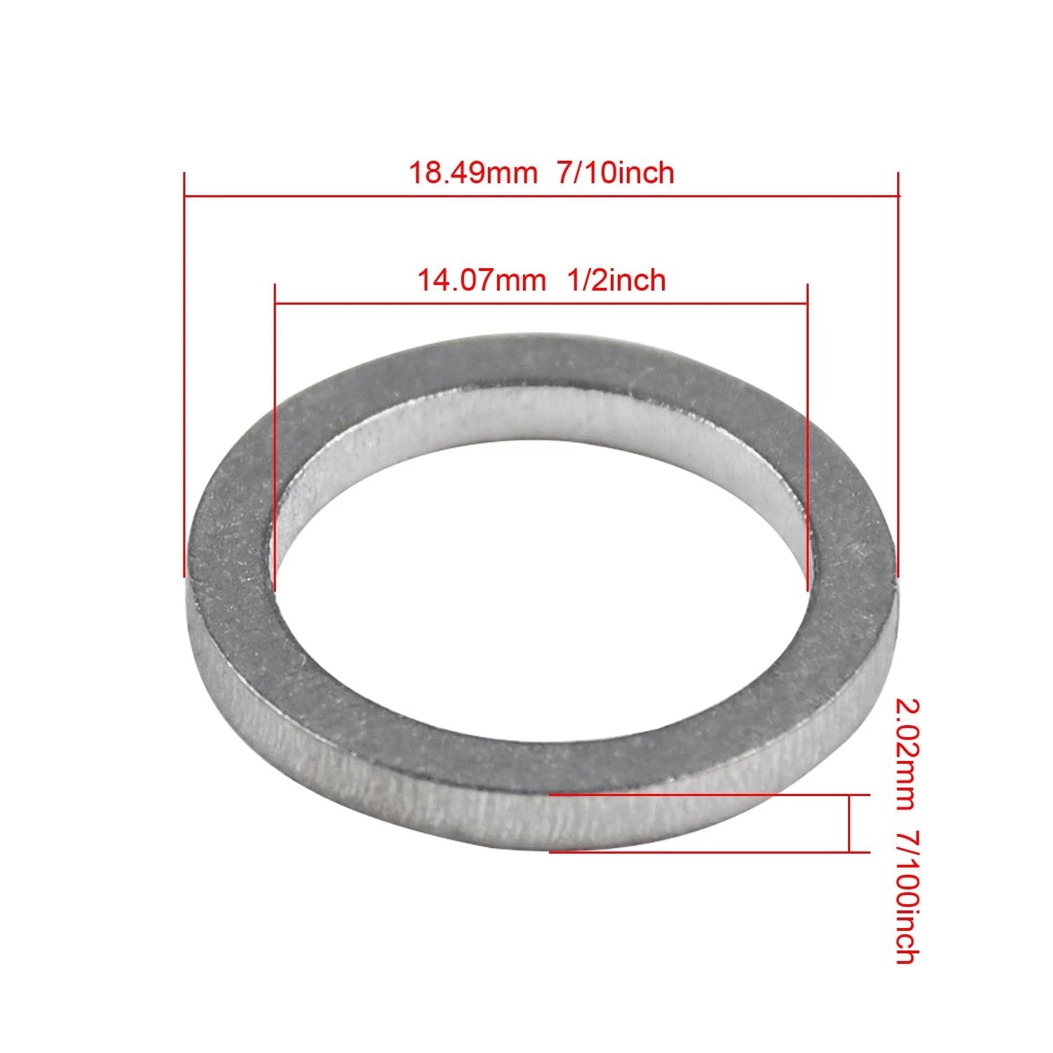 Set of 4 Oil Drain Screw Gaskets for Yamaha 4-Stroke (90430-14M09-00)
