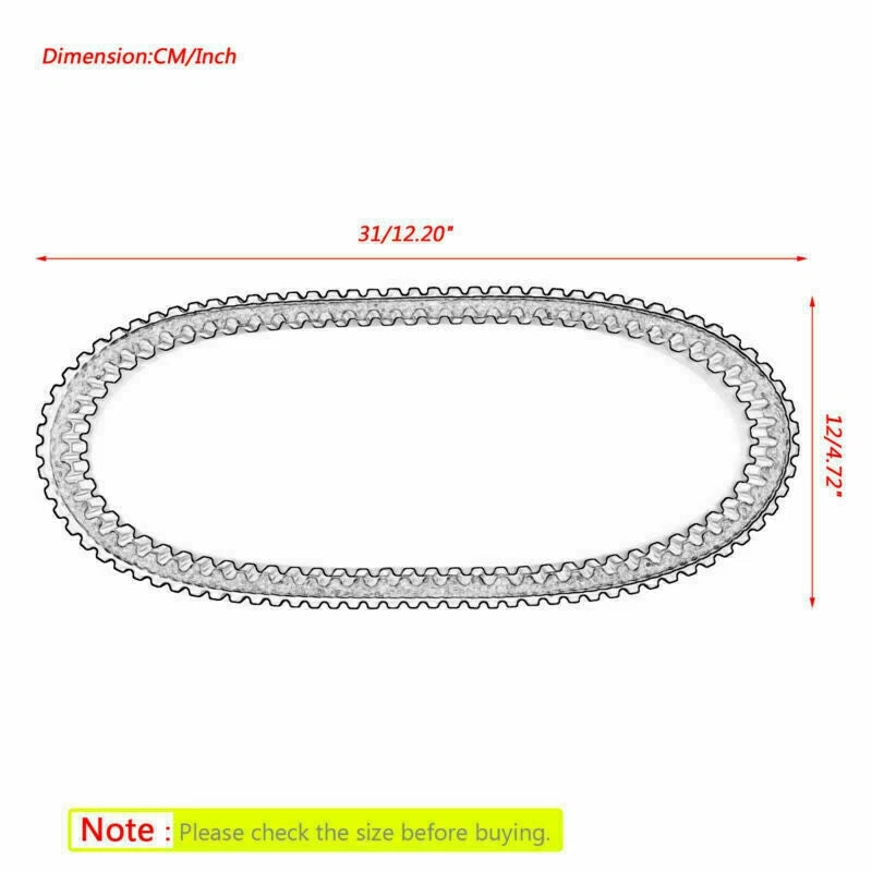 Drive Belt 735OC x 18W for Honda SCV 100 Lead (JF11) 23100-GCC-771 T9
