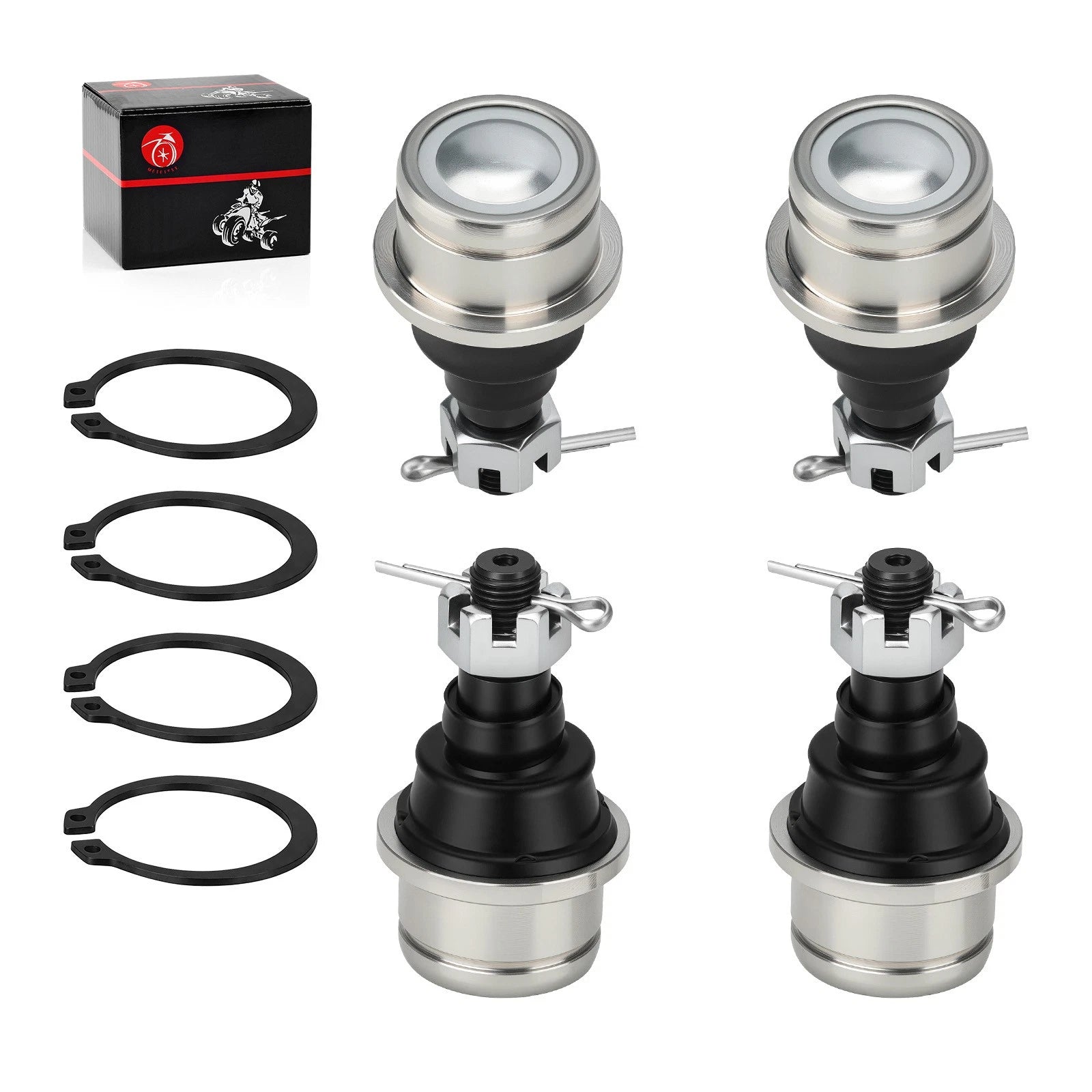 Set of 4 Ball Joints for Honda Rancher TRX420, Rincon TRX650, TRX680