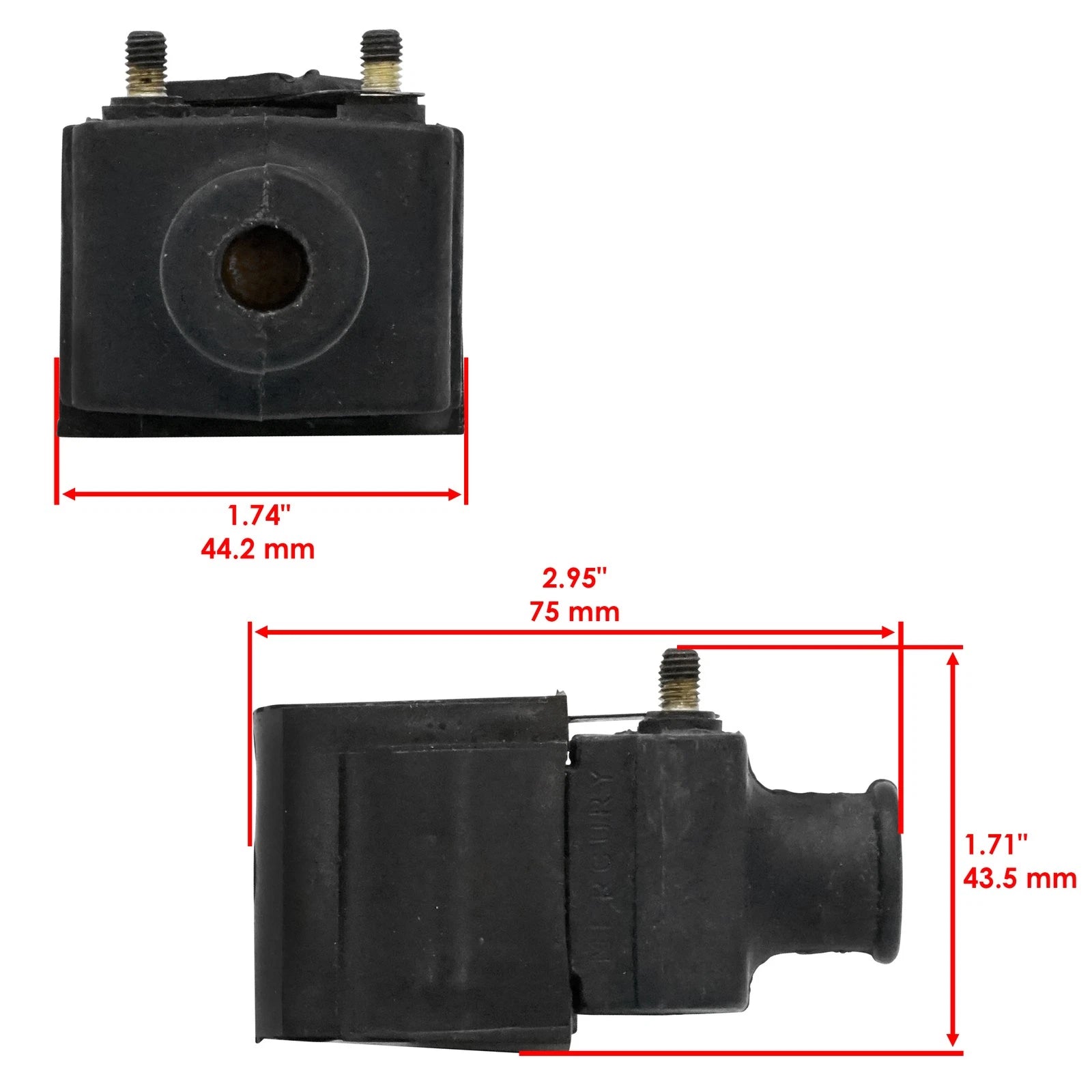 Ignition Coils 2X for Mercury Outboard 20Hp (1986–2006)