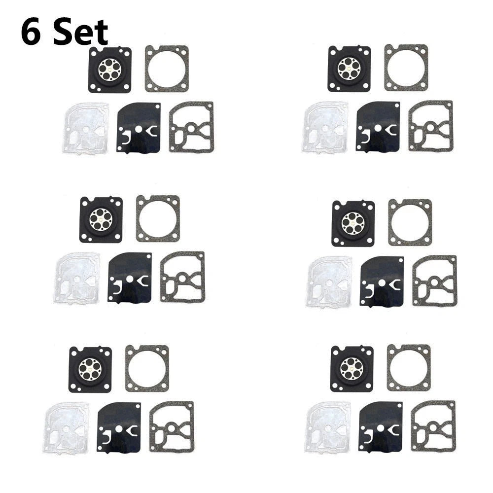 Set of 6 Carburetor Gasket Kits for ZAMA GND-105, C1M-EL44 Chainsaw