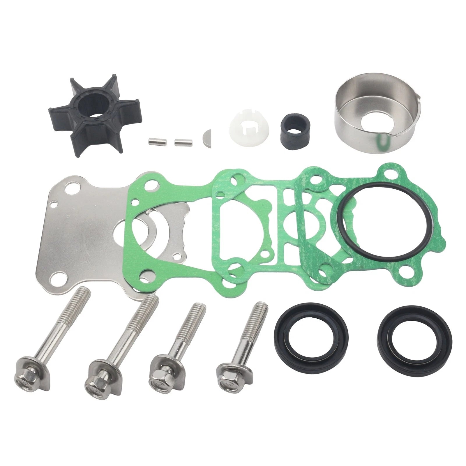 Water Pump Repair Kit for Yamaha 4-Stroke 70HP (Replaces 6CJ-W0078-00, 18-3494)