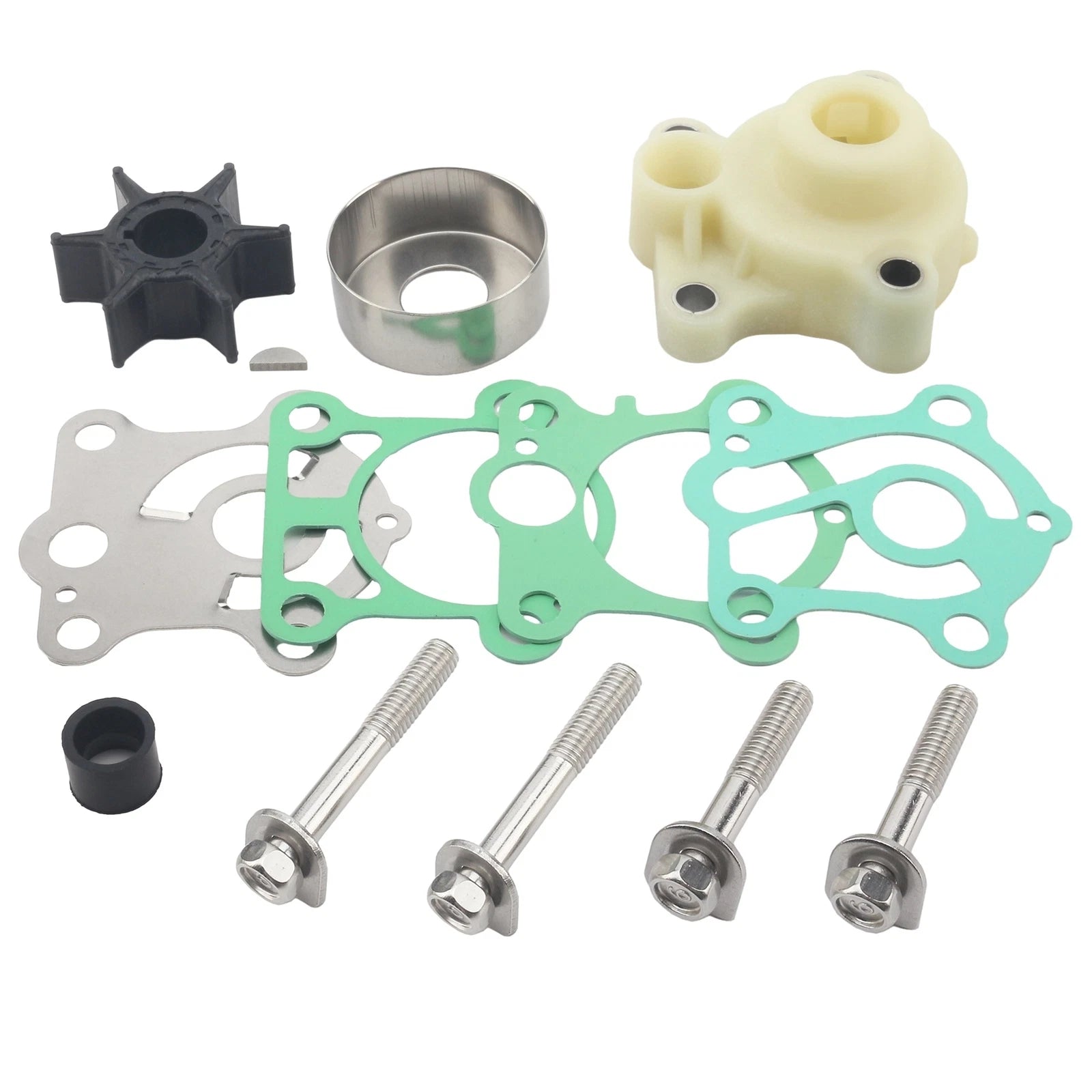 Water Pump Impeller Repair Kit for Yamaha Outboard (6H4-W0078-A0, 6H4W007800)