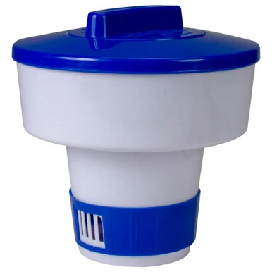 Shockingly Clean Pool with 7″ Blue and White Floating Chlorine Dispenser for Swimming Pool and Spa