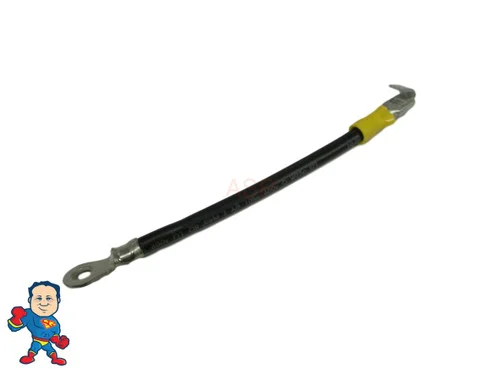 Single 10 Gauge Jumper Wire 4 Inch – Heater Element to Relay – Loop & Spade Terminals