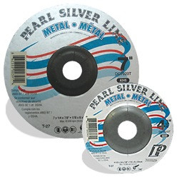 4-1/2 x 1/8 x 7/8 Silver Line™ AO Depressed Center Wheels, A24R, 25/Box, Pipelin