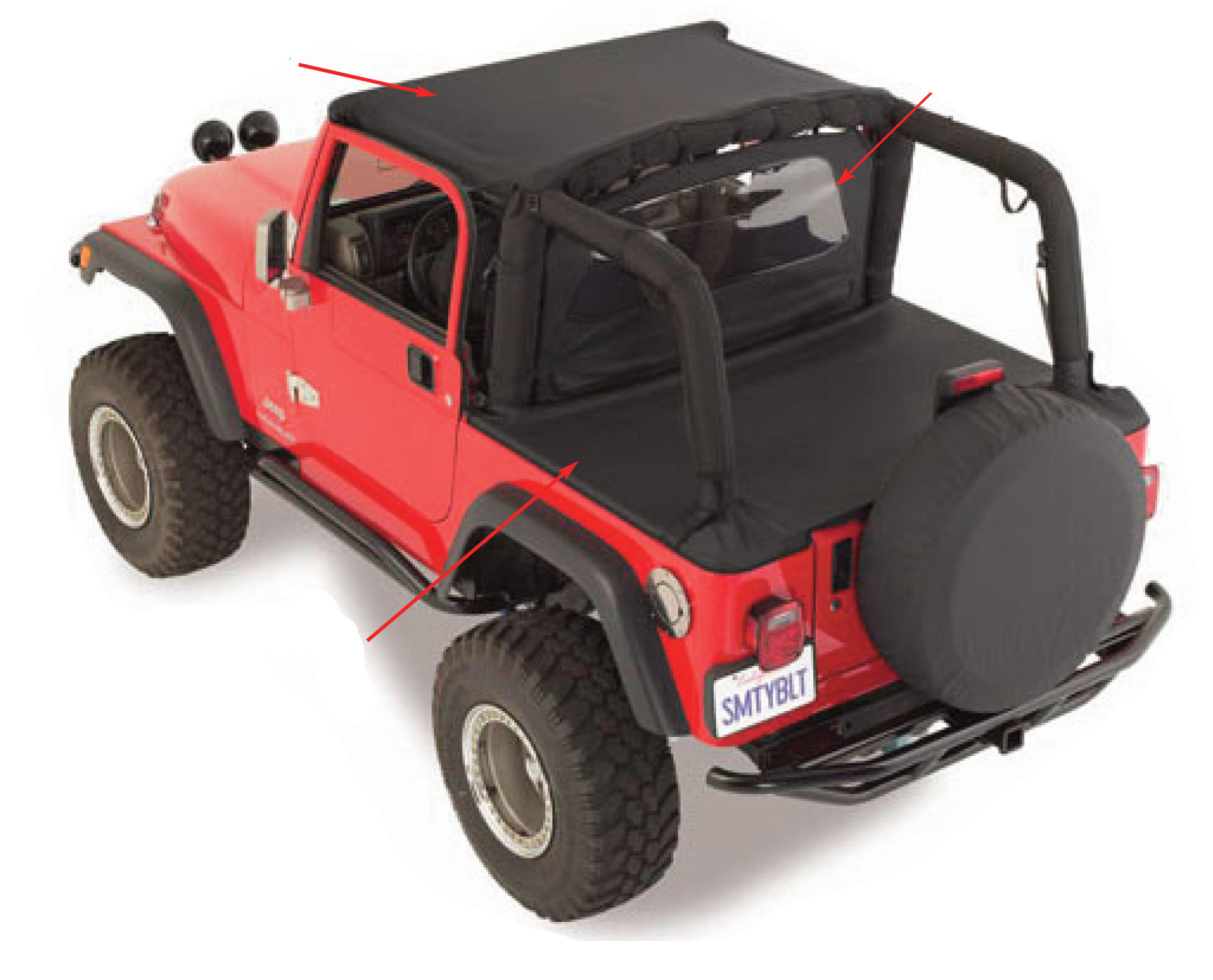 Smittybilt Standard Top for 97-06 Jeep Wrangler TJ
