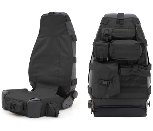 Smittybilt Front G.E.A.R. Seat Cover for 76-18 Jeep CJ, Wrangler YJ, TJ, JK, TJ Unlimited & Wrangler Unlimited JK