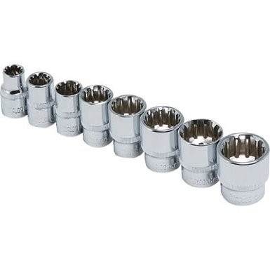 Titan Metric Spline Set - 3/8in. Drive, Model# 15202