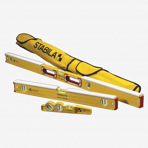 Stabila Type 96K Mason's 3 Level Set with Case