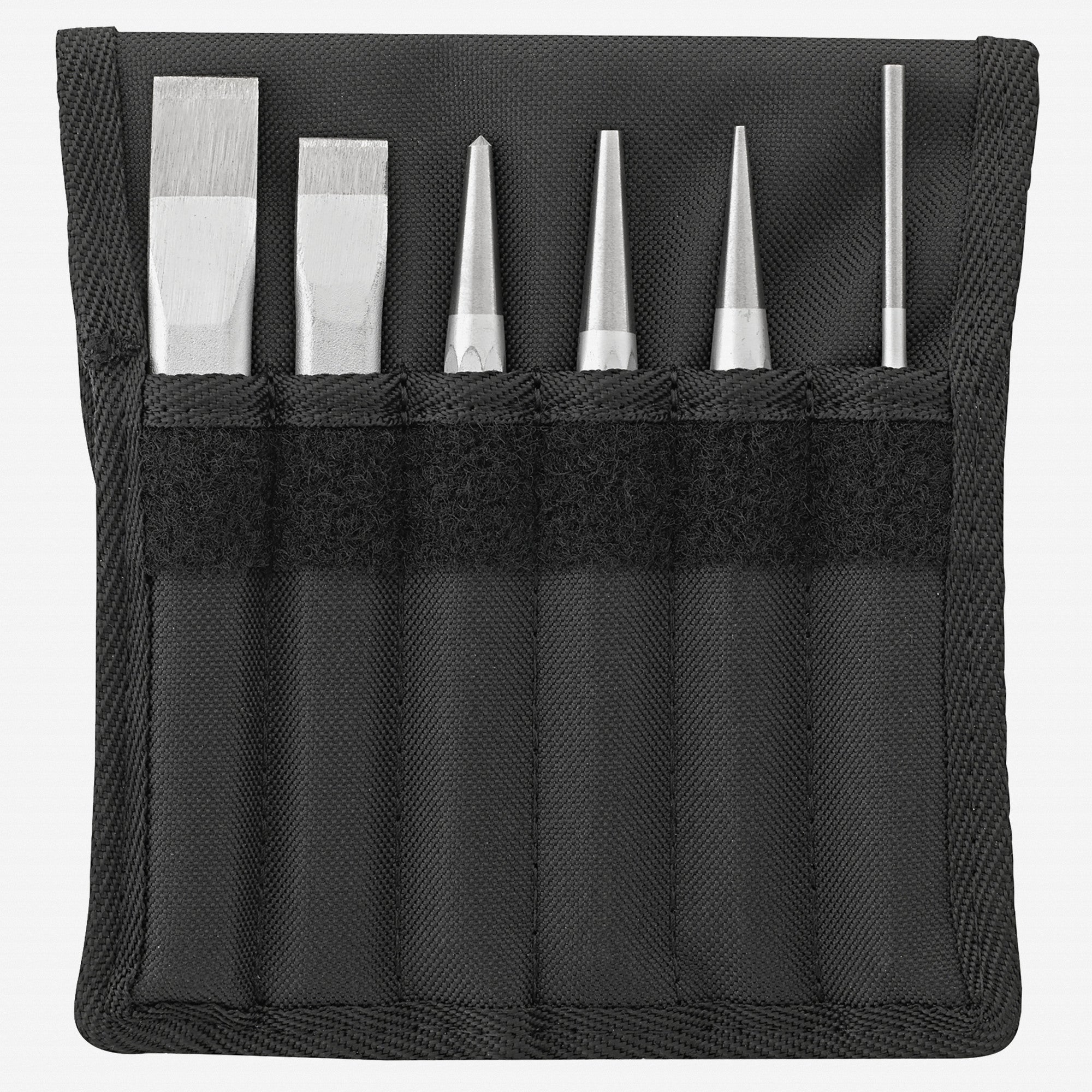 Stahlwille 102-5/6T Chisel, Drift Punch, and Punch Set in Textile Case