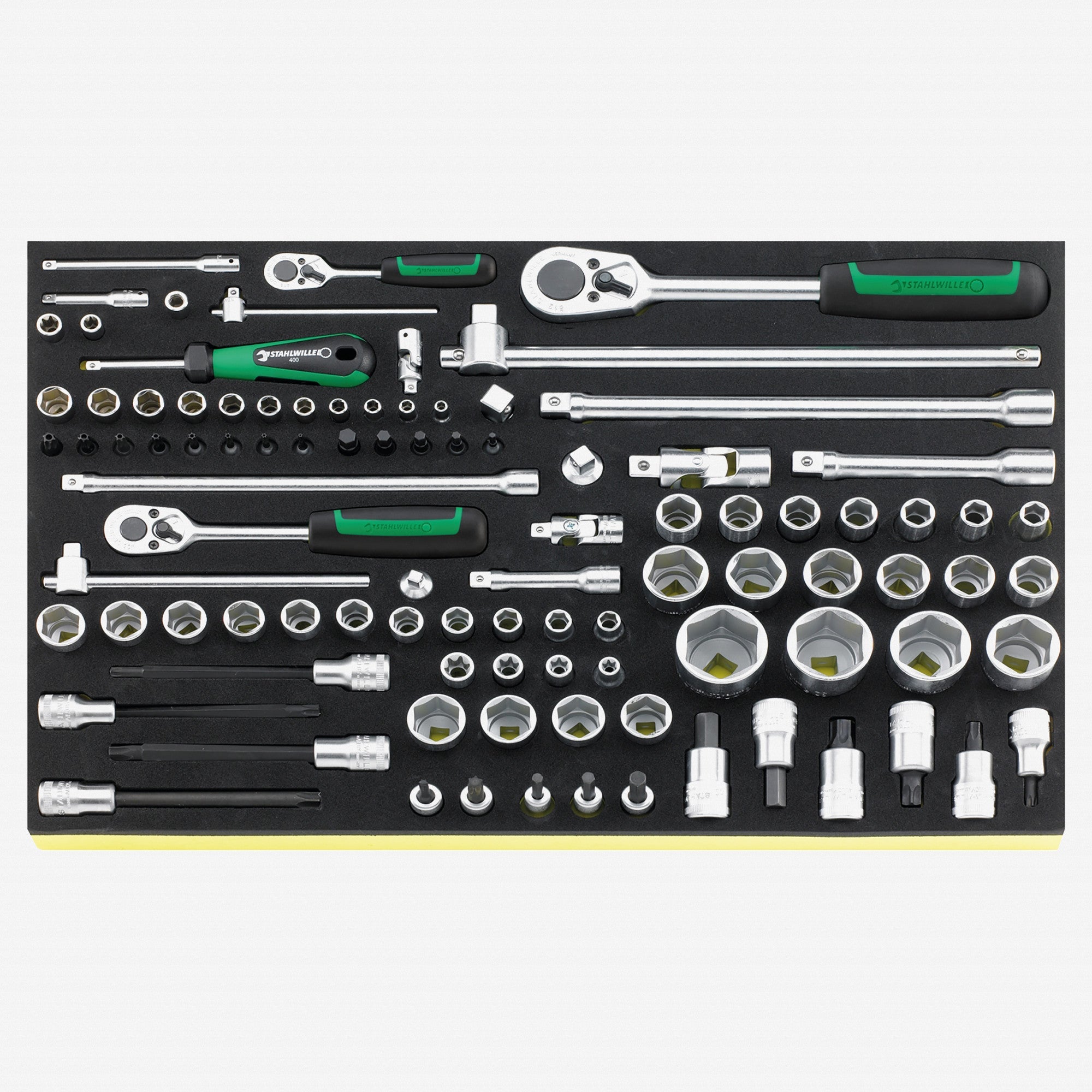 Stahlwille TCS 40/456/52/78/19 1/4", 3/8", 1/2" Metric Socket Set in TCS Inlay, 97 Pieces
