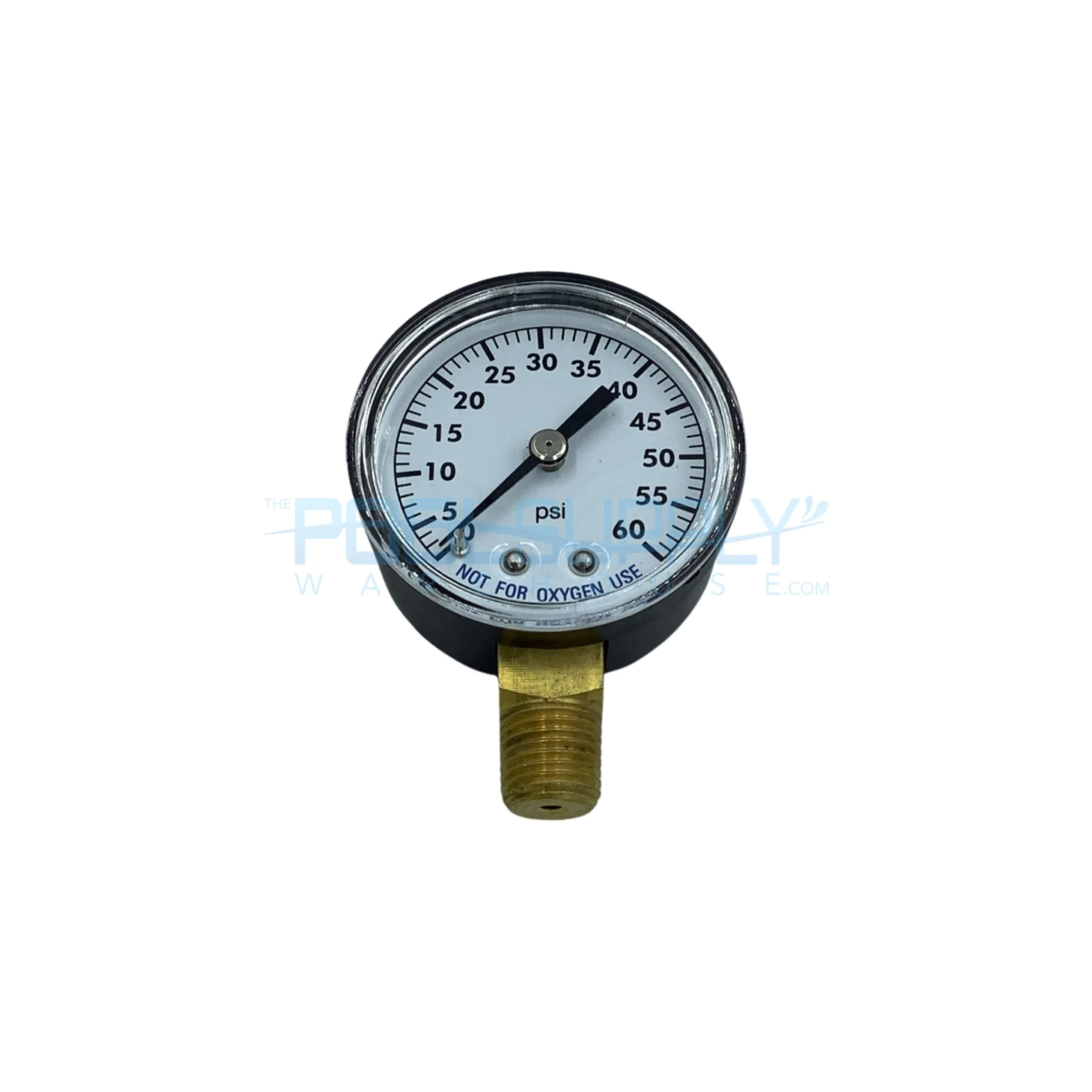 Super-Pro Filter Pressure Gauge 0-60 PSI Bottom Mount – 81060BU
