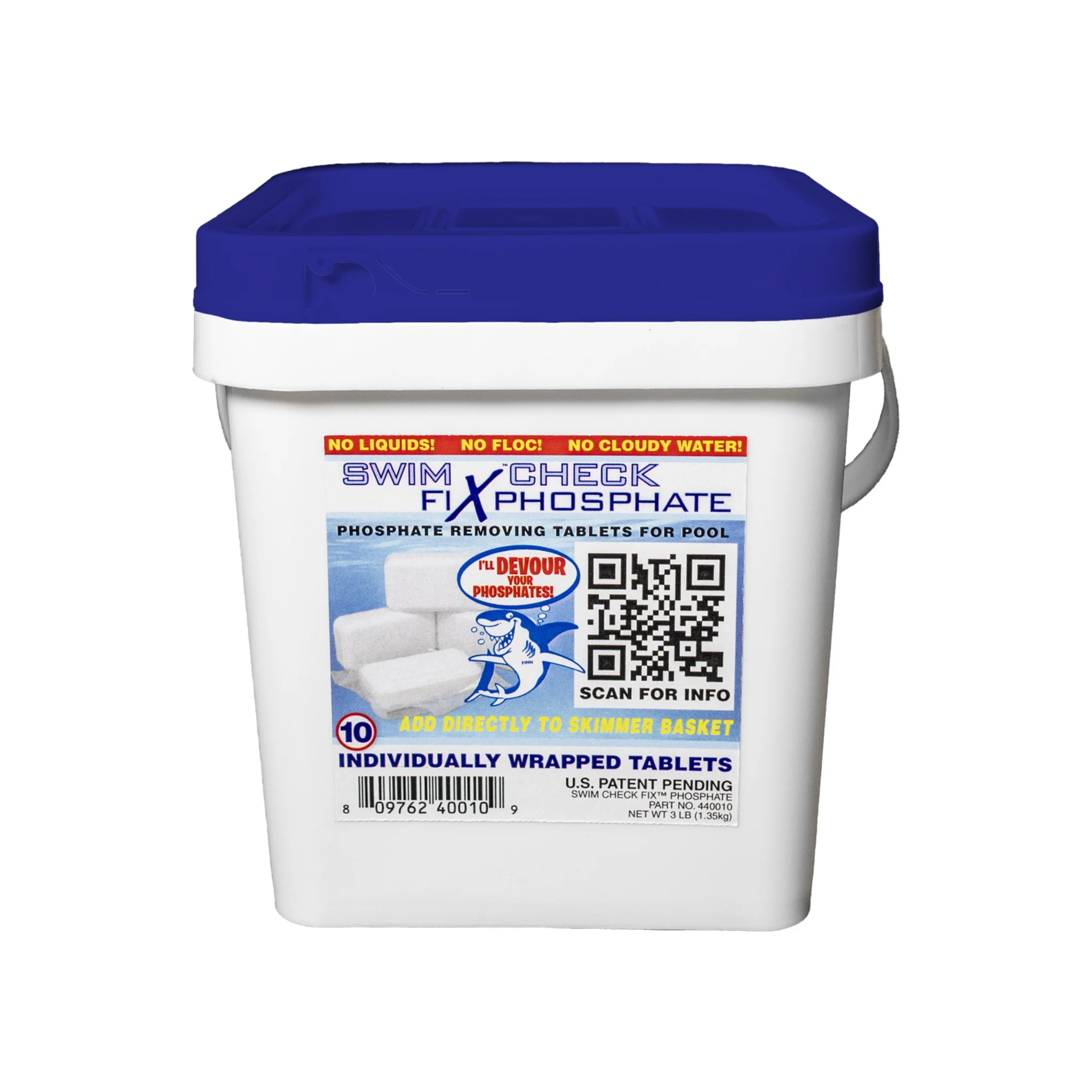 Swim Check Fix Phosphate – 10 Tab Bucket