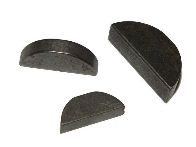 Timing Sprocket and Crankshaft Damper and Pulley Woodruff Keys