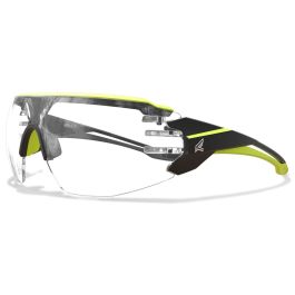 Edge Taven Black-Framed Clear Safety Glasses