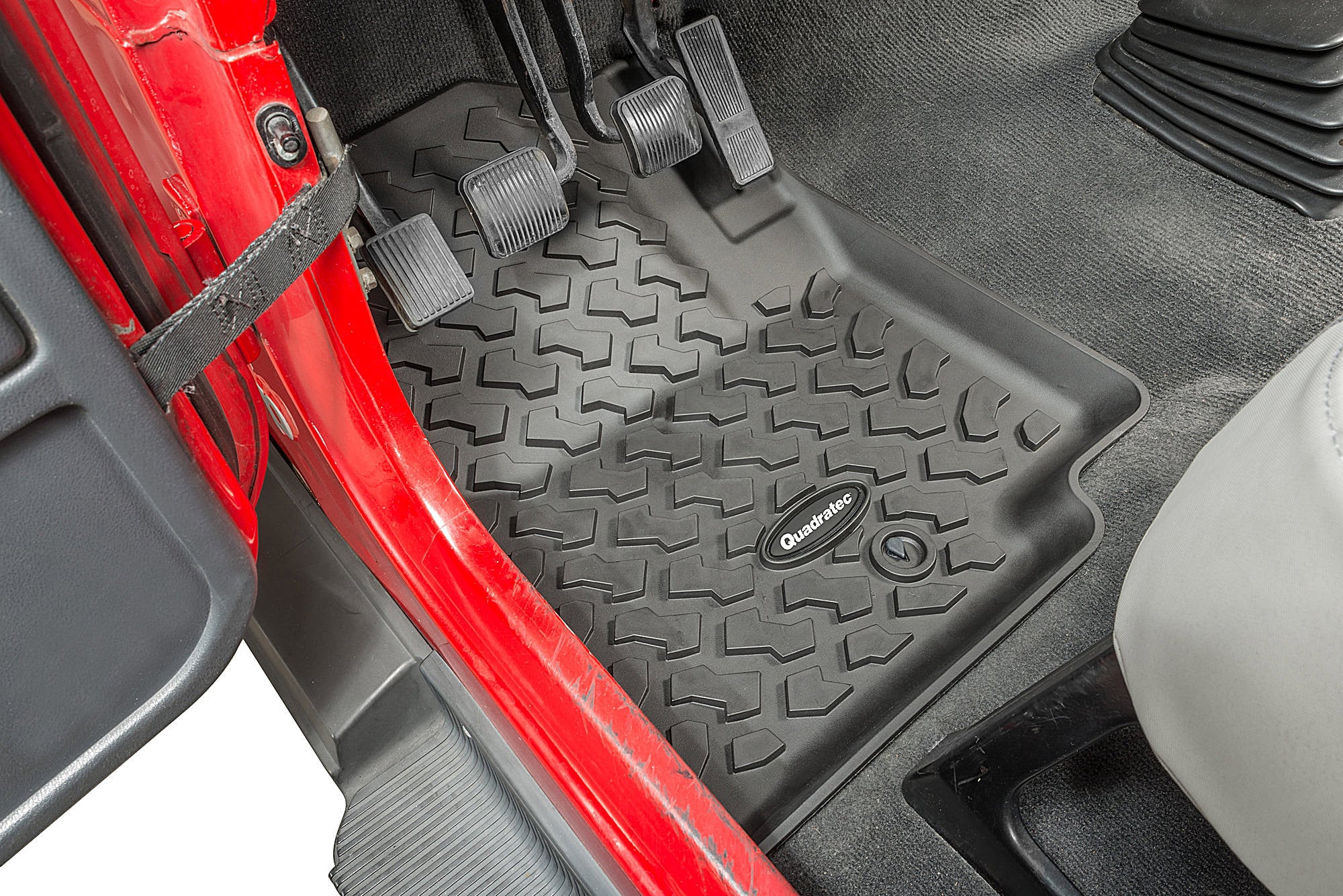 Quadratec Ultimate All Weather Front Floor Liners for 76-95 Jeep CJ7 & Wrangler YJ