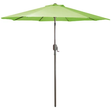 Vibrant Lime Green 9ft Outdoor Patio Market Umbrella with Hand Crank and Tilt – Stay Cool and Shaded