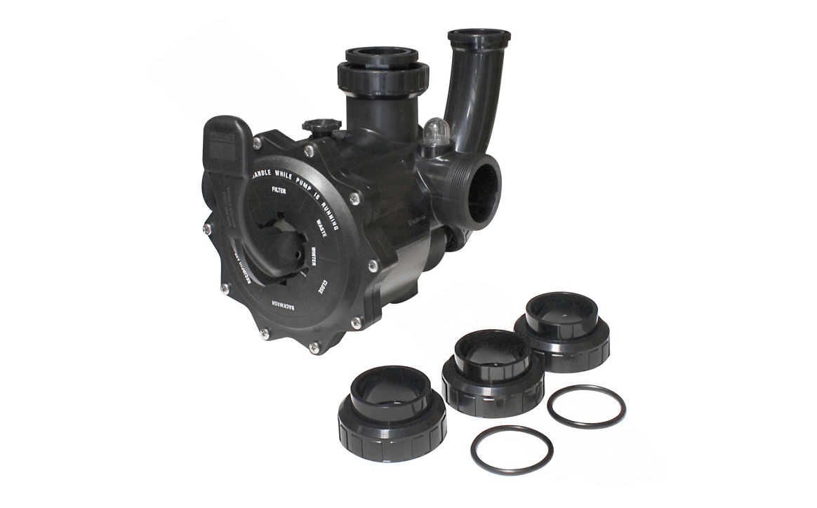 Waterco 2290820 3″ Sand Filter Multiport Valve with Plumbing