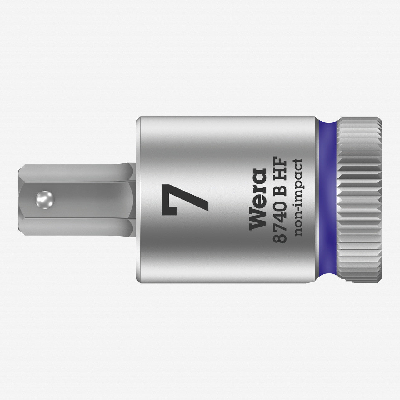 Wera 003037 3/8" Drive Zyklop Hex-Plus Bit Socket with Holding Function 7.0 mm