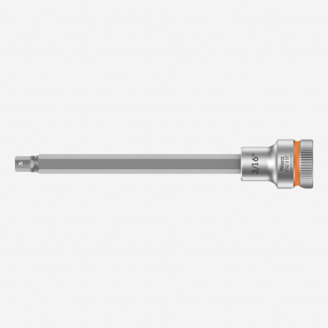 Wera 003086 3/8" Drive Zyklop Hex-Plus Bit Socket with Holding Function 3/16" Long
