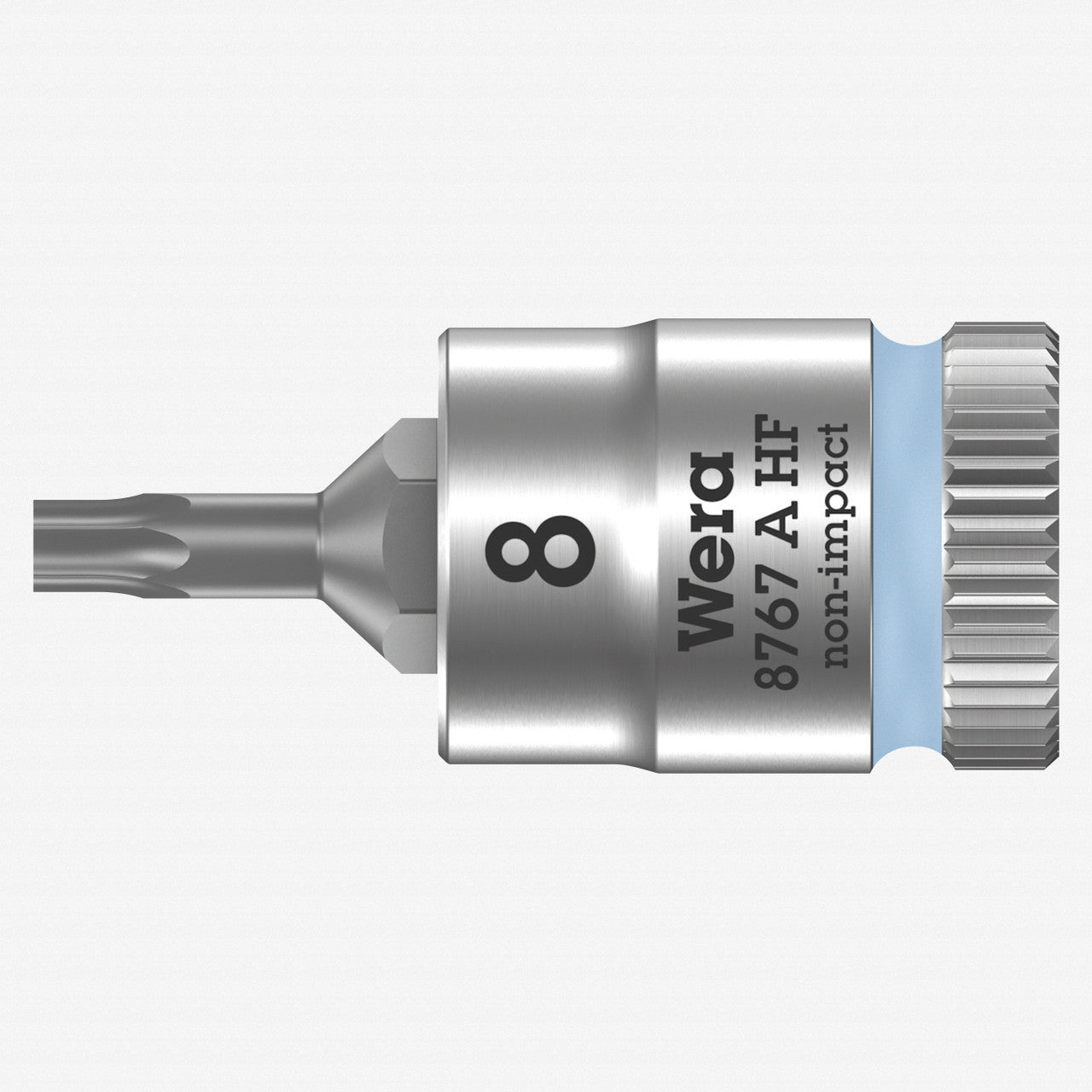 Wera 003360 8767 A HF TORX Zyklop Bit Socket 1/4" Drive with Holding Function , TX 8 x 28 mm