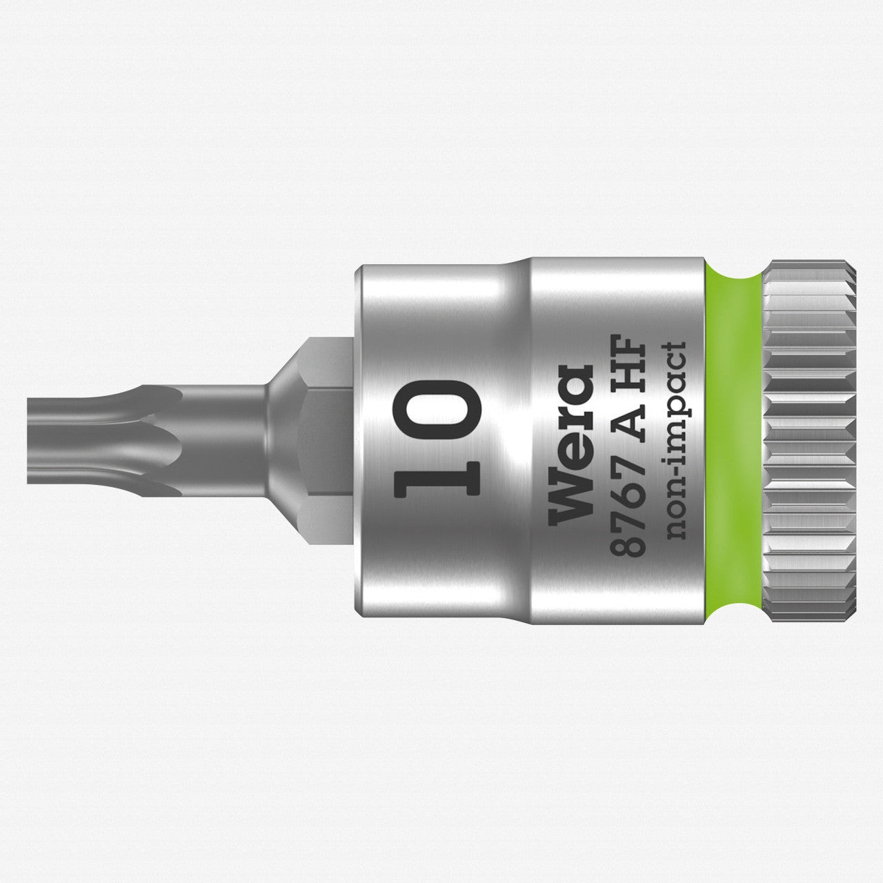 Wera 003362 8767 A HF TORX Zyklop Bit Socket 1/4" Drive with Holding Function , TX 10 x 28 mm