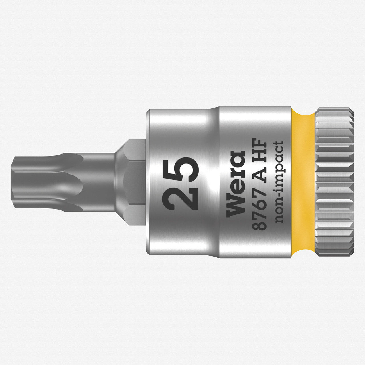 Wera 003365 8767 A HF TORX Zyklop Bit Socket 1/4" Drive with Holding Function , TX 25 x 28 mm