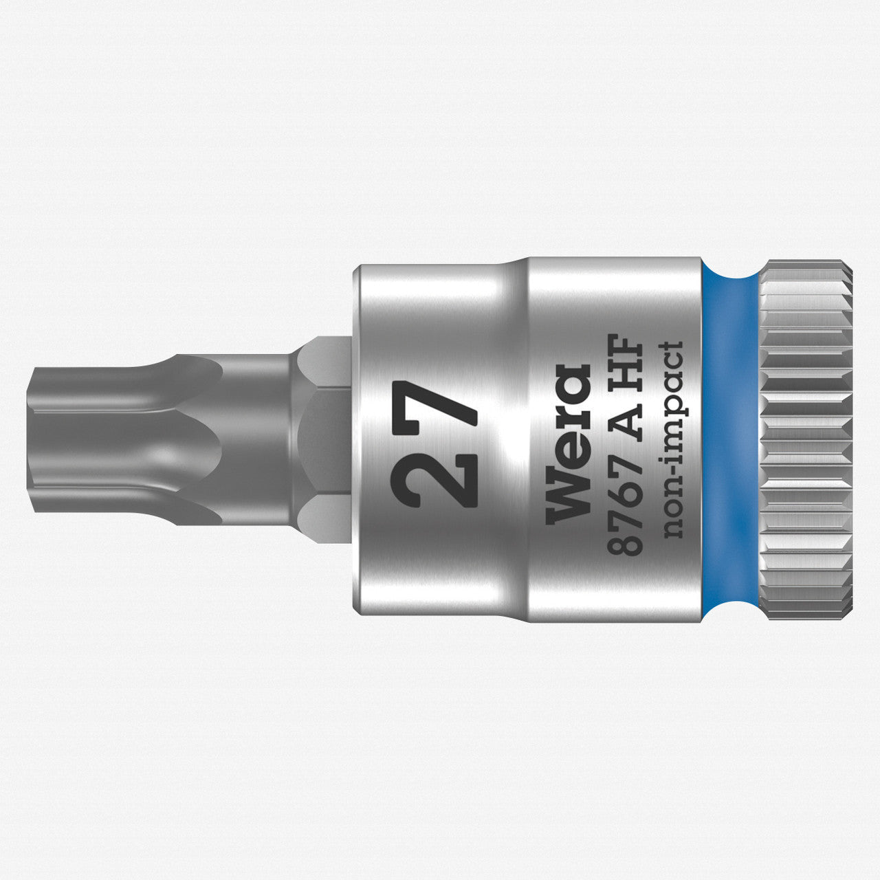 Wera 003367 8767 A HF TORX Zyklop Bit Socket 1/4" Drive with Holding Function , TX 27 x 28 mm