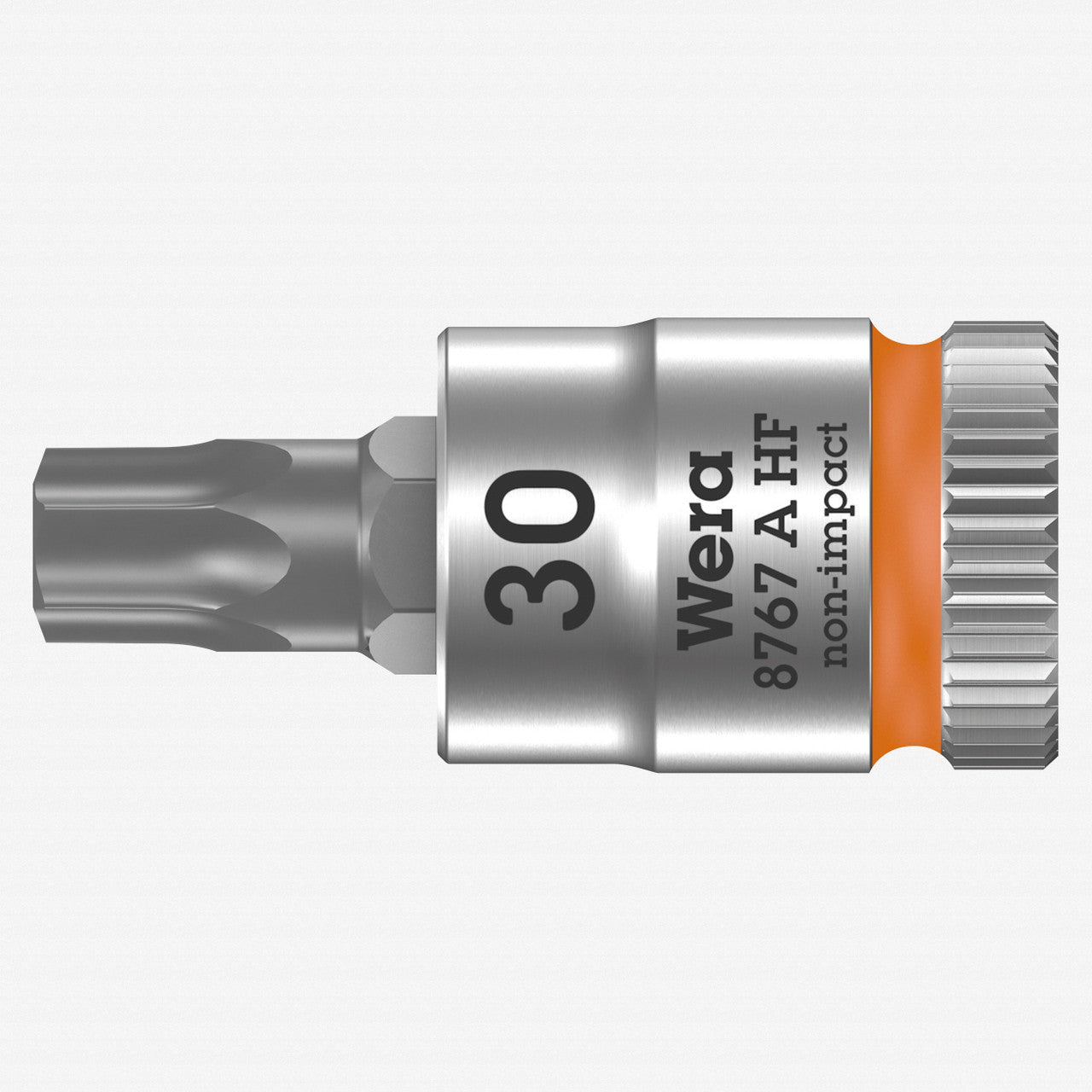 Wera 003369 8767 A HF TORX Zyklop Bit Socket 1/4" Drive with Holding Function , TX 30 x 28 mm