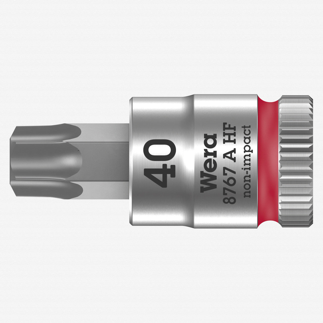 Wera 003371 8767 A HF TORX Zyklop Bit Socket 1/4" Drive with Holding Function , TX 40 x 28 mm