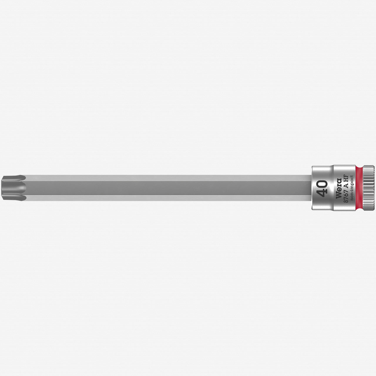 Wera 003372 8767 A HF TORX Zyklop Bit Socket 1/4" Drive with Holding Function , TX 40 x 100 mm
