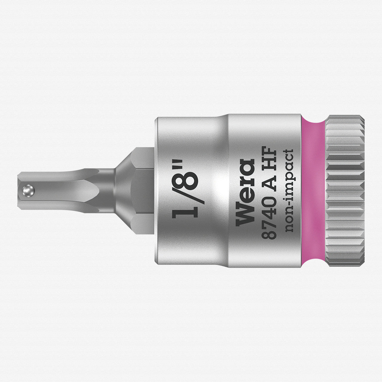 Wera 003383 8740 A 1/4" Drive Zyklop Hex-Plus Bit Socket with Holding Function 1/8"