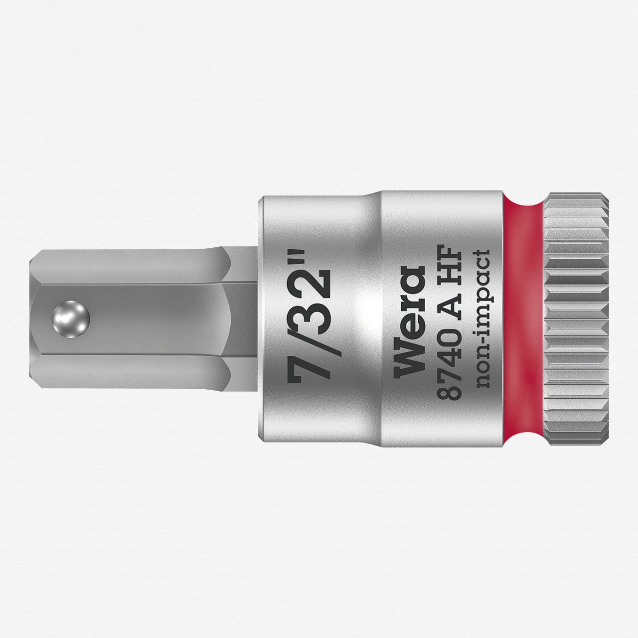 Wera 003387 8740 A 1/4" Drive Zyklop Hex-Plus Bit Socket with Holding Function 7/32"