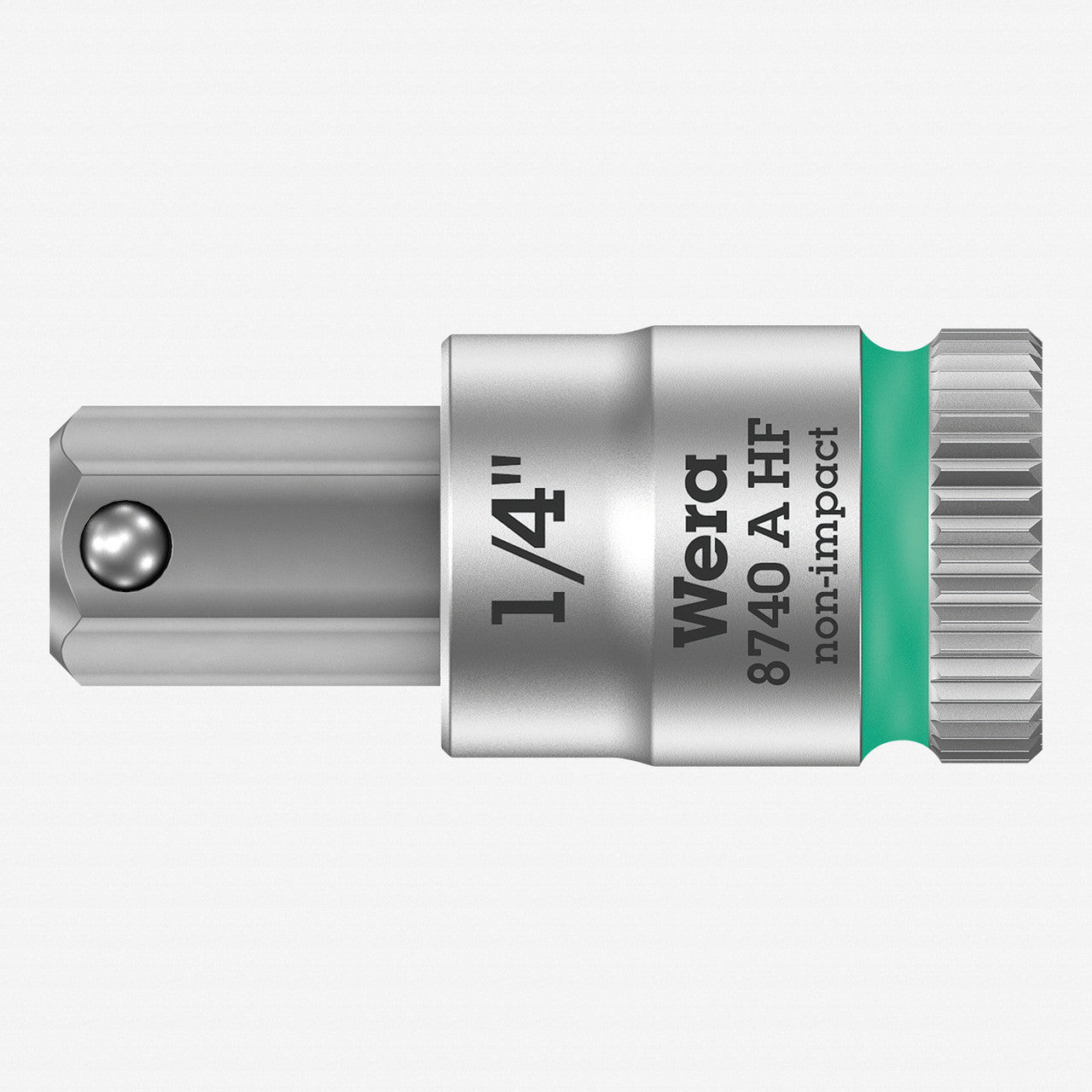 Wera 003388 8740 A 1/4" Drive Zyklop Hex-Plus Bit Socket with Holding Function 1/4"