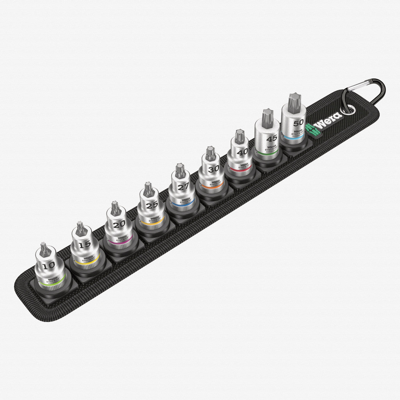 Wera 003972 Belt 3 Zyklop 3/8" Drive TORX Bit Socket Set with Holding Function