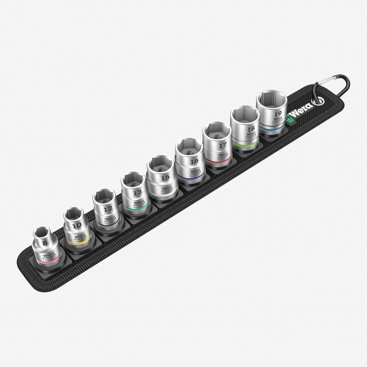 Wera 003973 Belt 4 Zyklop 3/8" Drive Socket Set - Metric