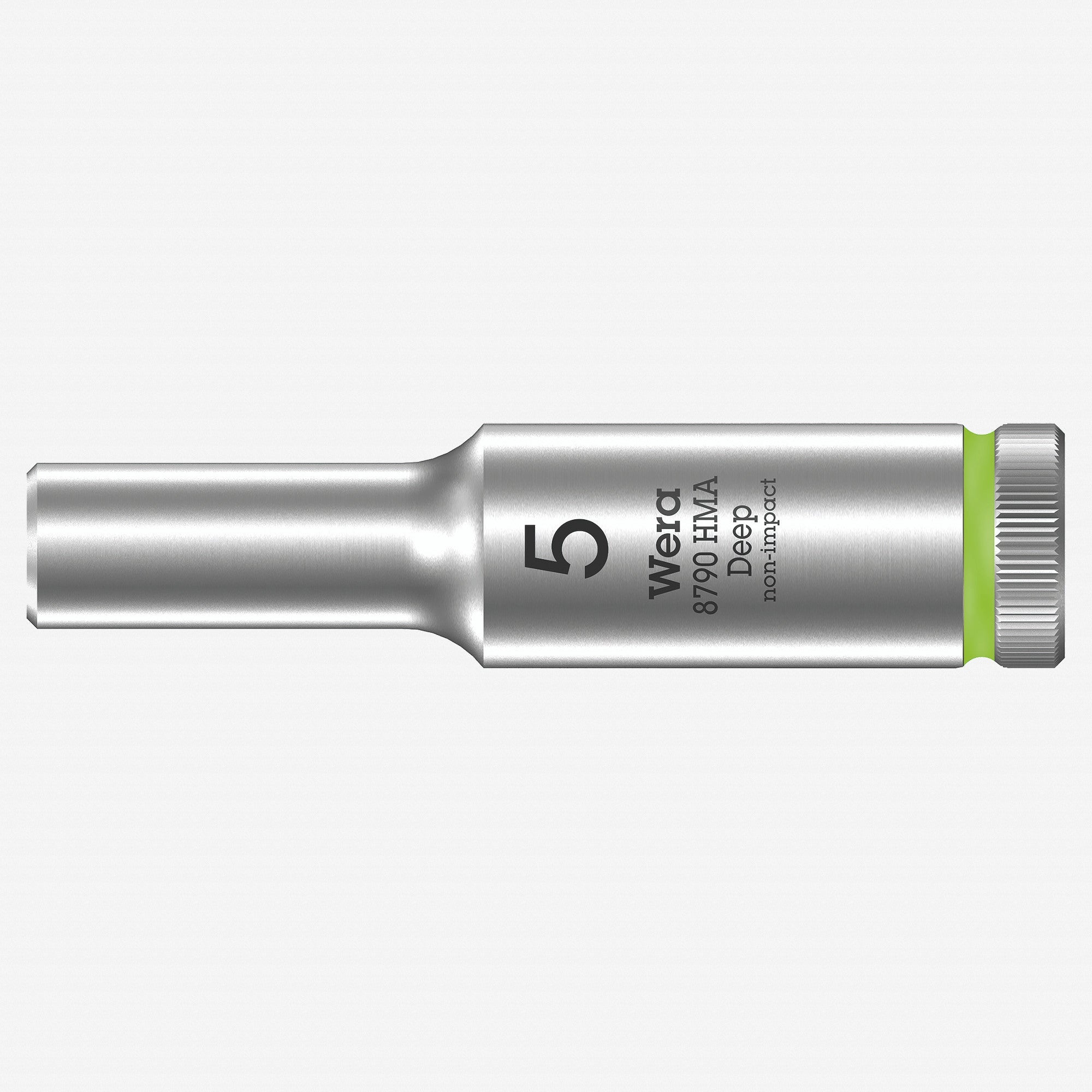 Wera 004501 Deep Socket, 5.0 x 1/4"