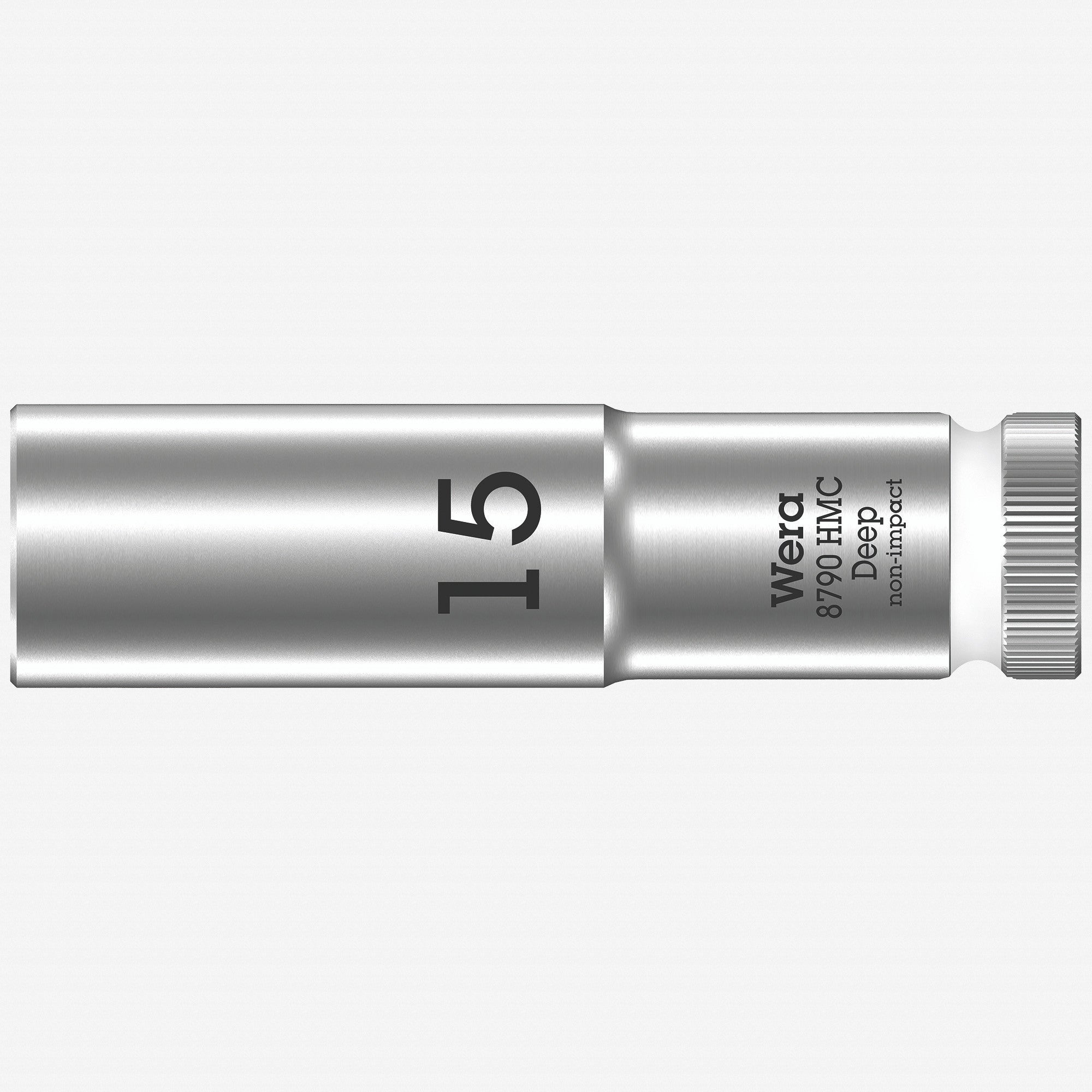 Wera 004555 Deep Socket, 15 x 1/2"