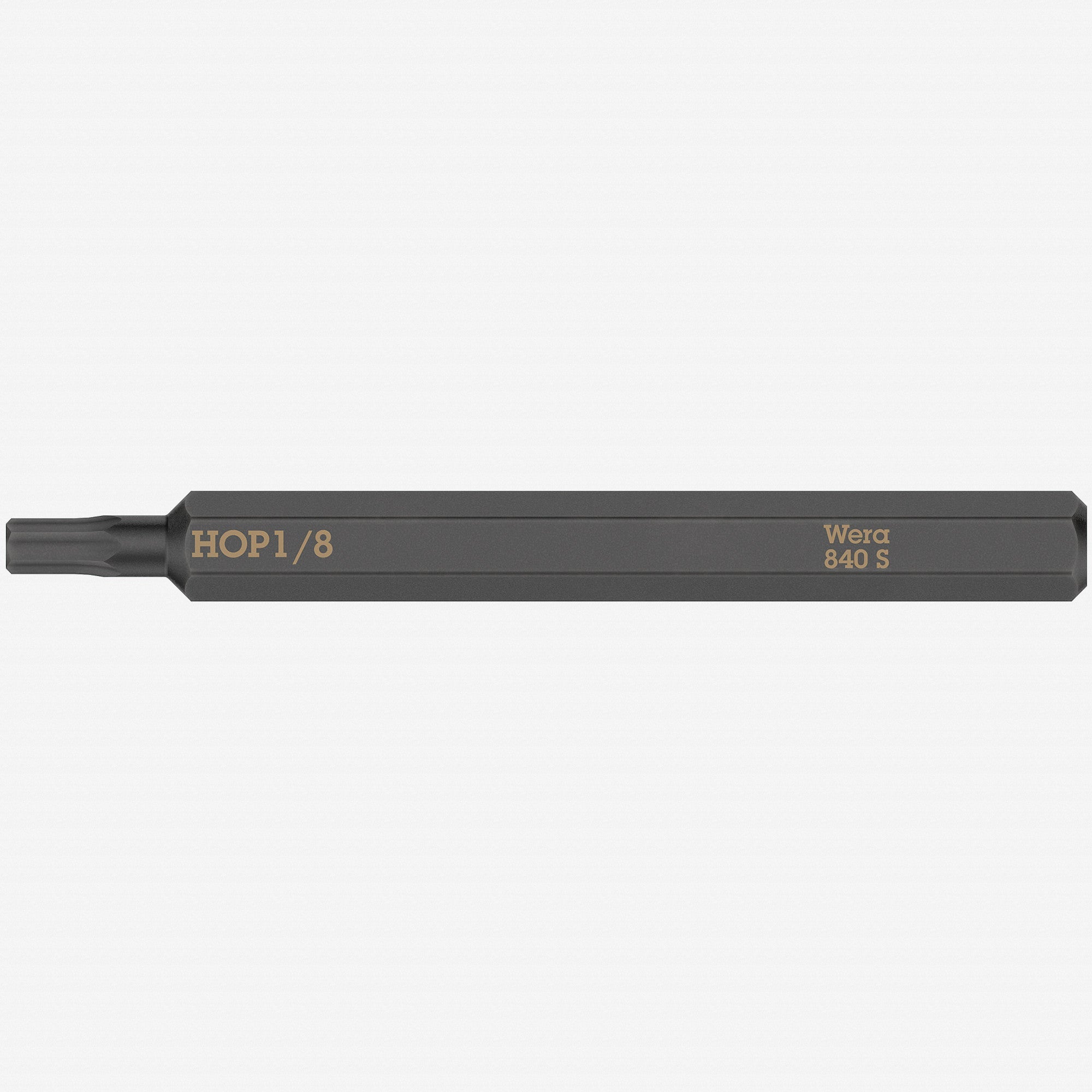 Wera 018154 Hex-Plus 840 S Bit for Impact Screwdriver, 1/8" x 70mm
