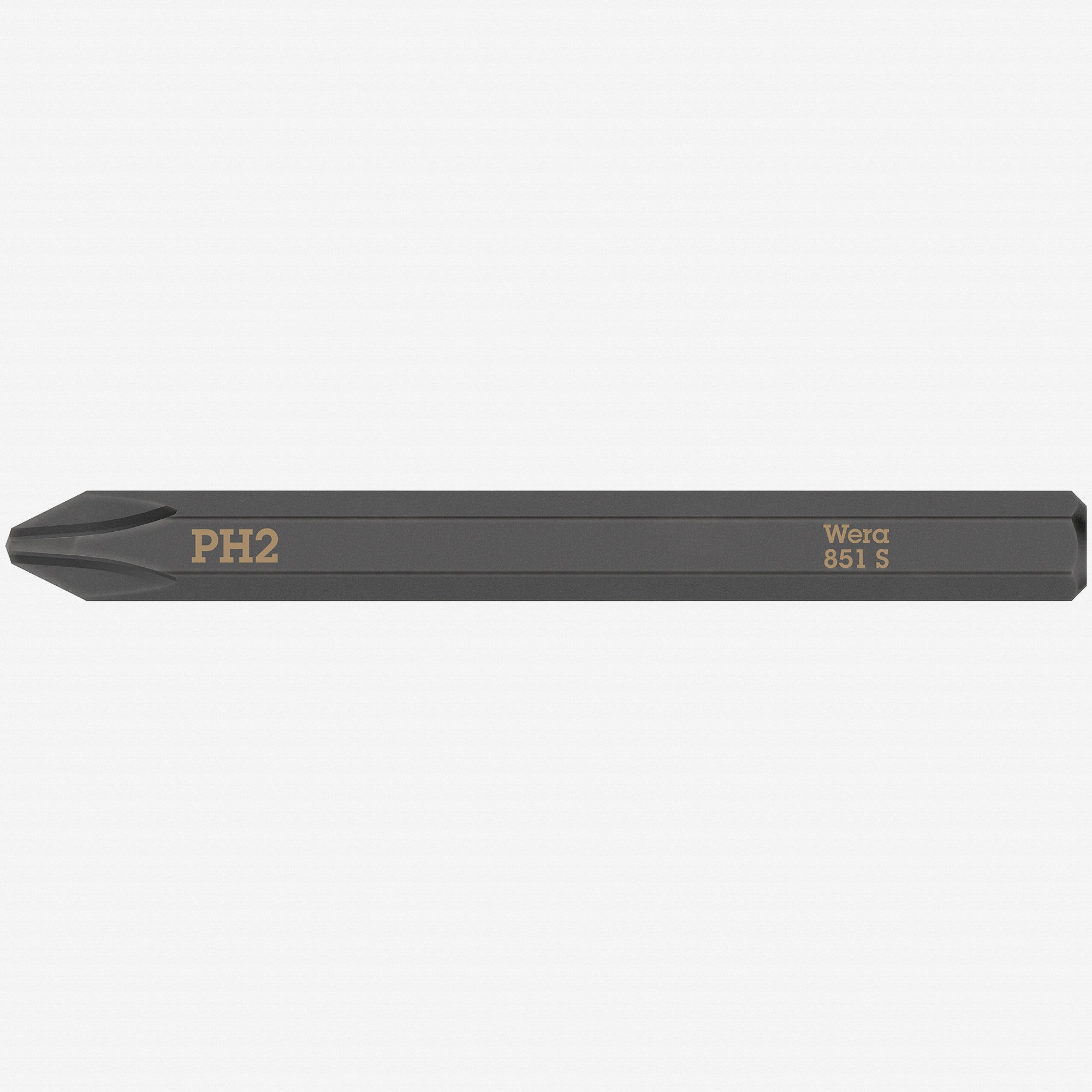 Wera 018161 Phillips 851 S Bit for Impact Screwdriver, #2 x 70mm