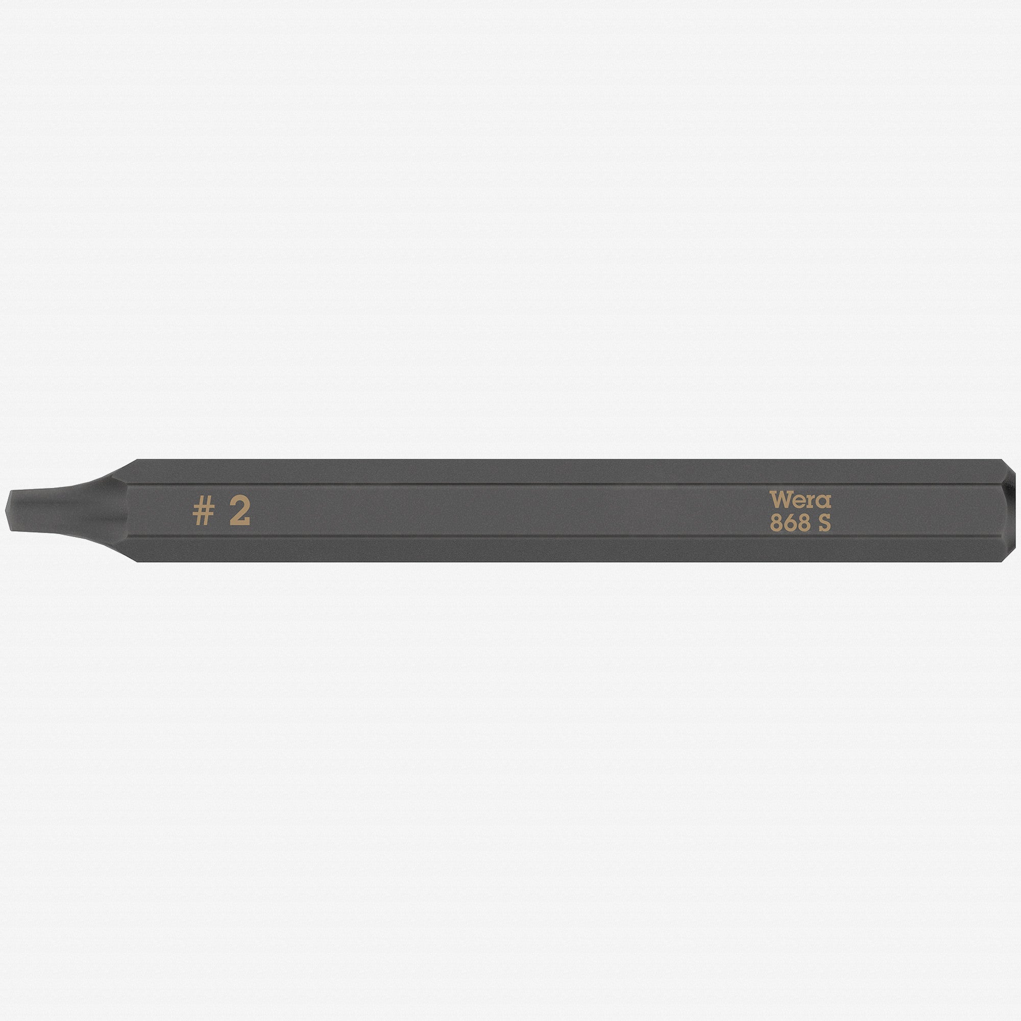 Wera 018172 Square 868 S Bit for Impact Screwdriver, #2 x 70mm