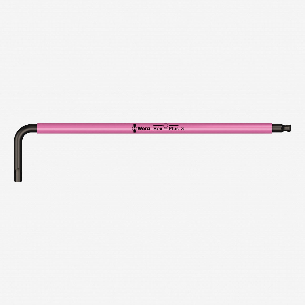 Wera 022200 3.0 x 123 mm Hex-Plus L-key with Holding Function (Fluorescent Pink)