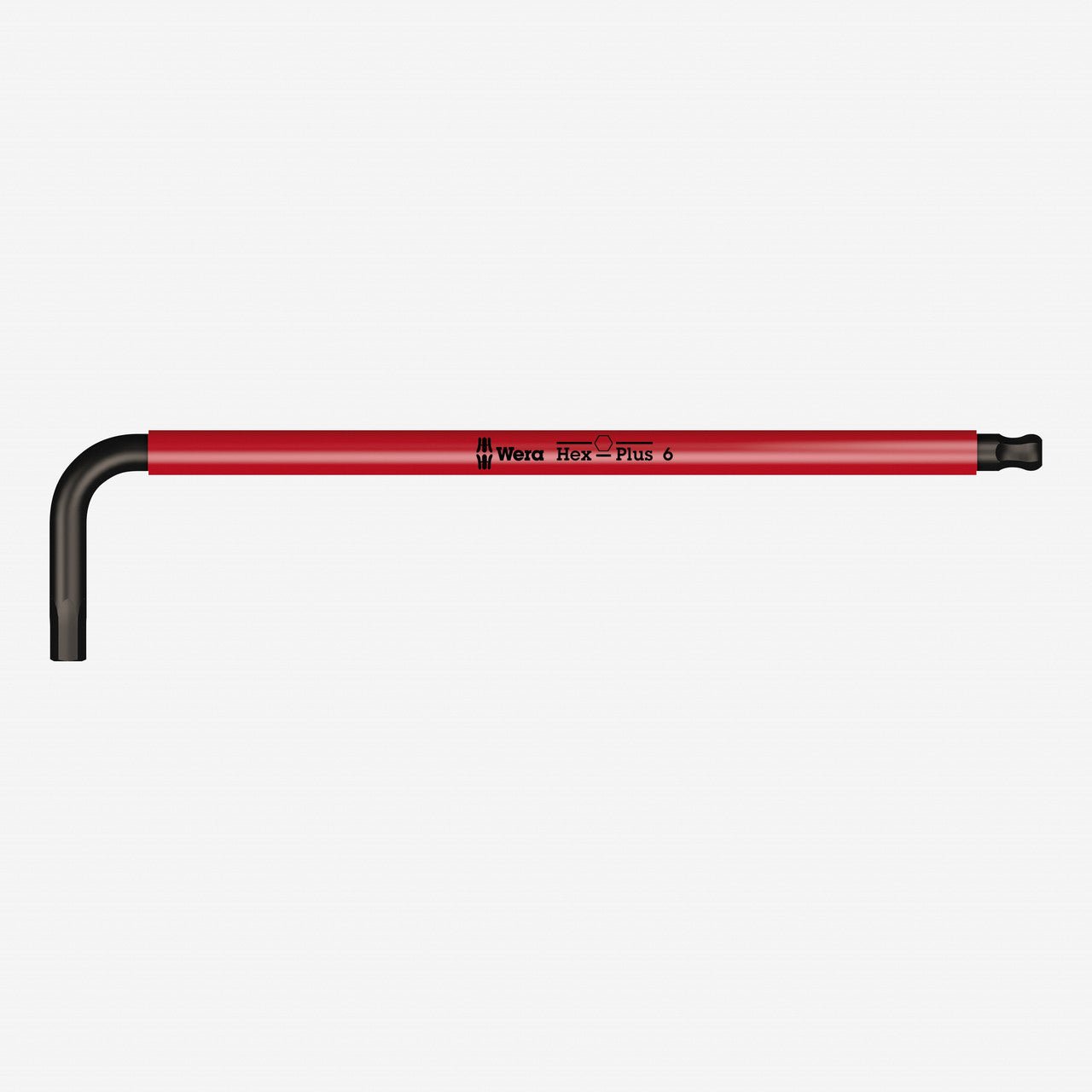 Wera 022203 6.0 x 172 mm Hex-Plus L-key with Holding Function (Red)