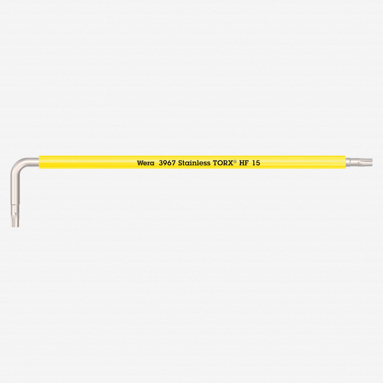 Wera 022683 Multicolor TORX HF Stainless L-key, T15 x 123mm (Bright Yellow)
